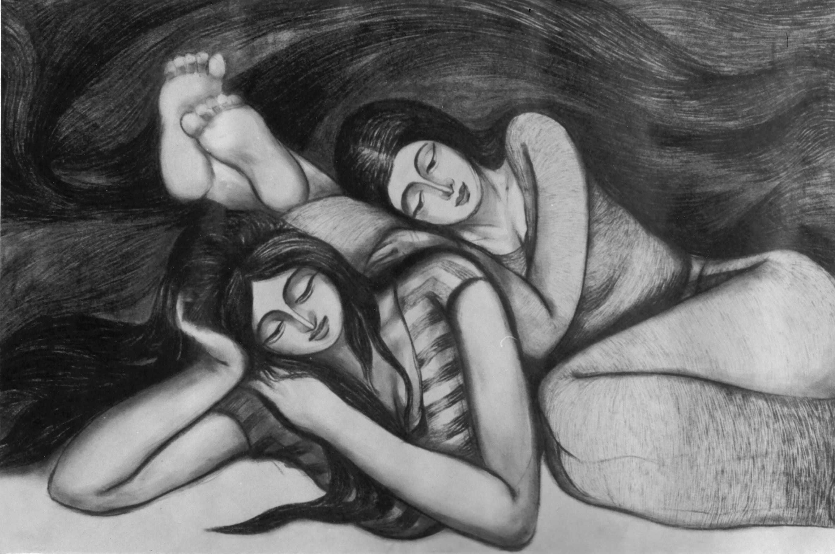 Sumana Dey - Black & White Paintings