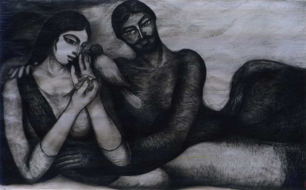 Sumana Dey - Black & White Paintings