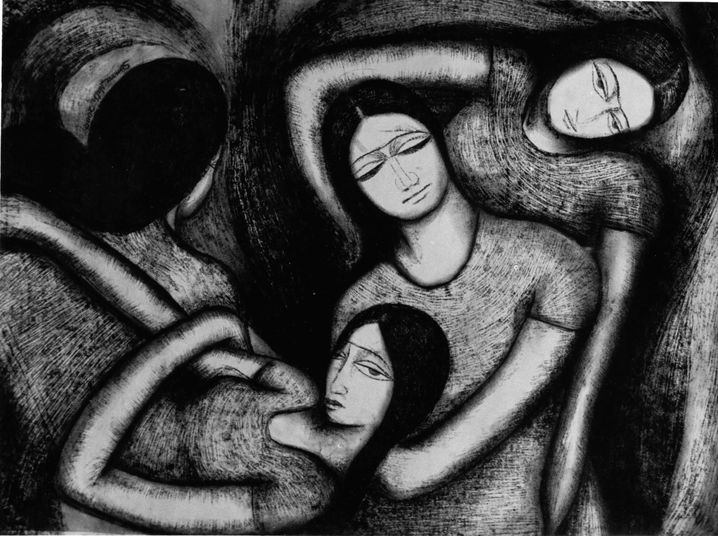 Sumana Dey - Black & White Paintings