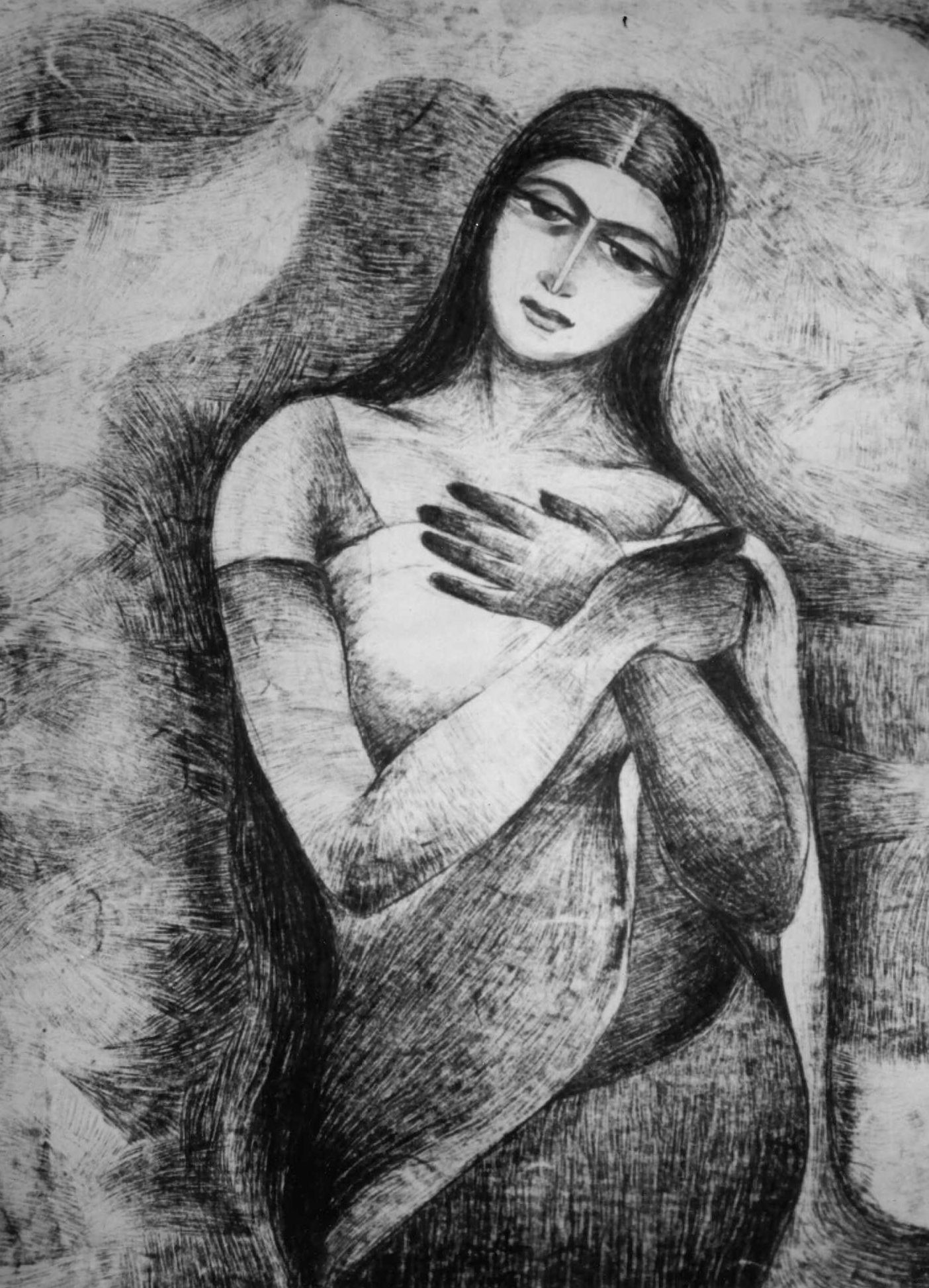 Sumana Dey - Black & White Paintings