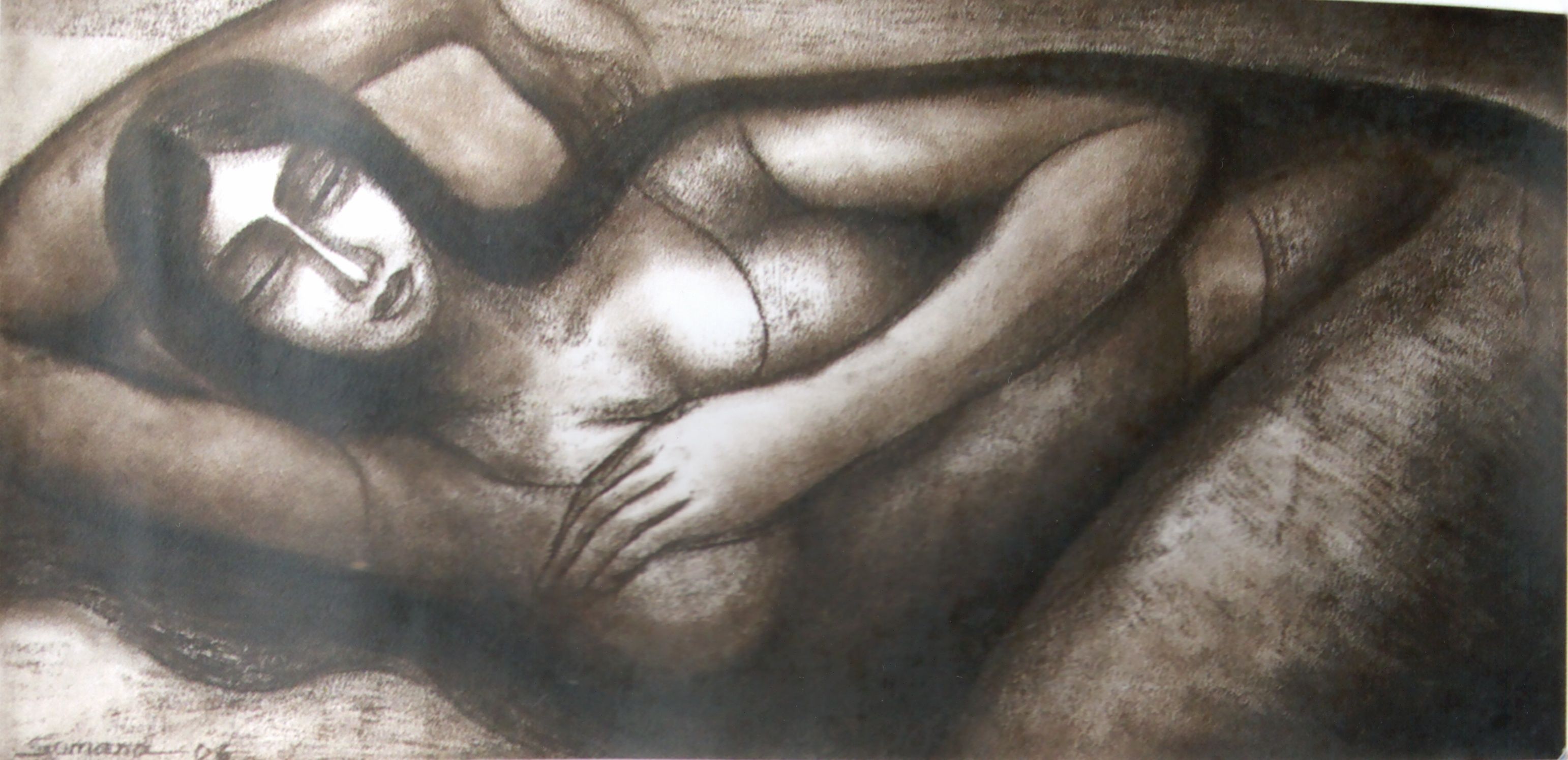 Sumana Dey - Black & White Paintings