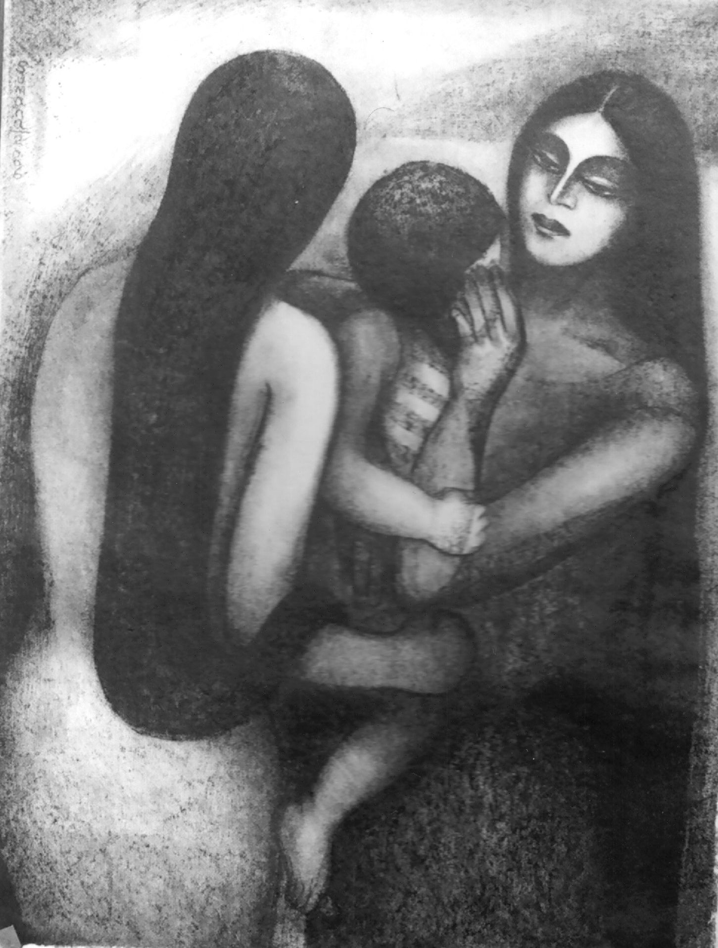 Sumana Dey - Black & White Paintings