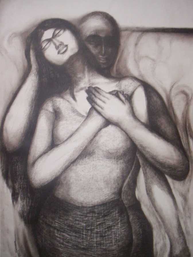 Sumana Dey - Black & White Paintings