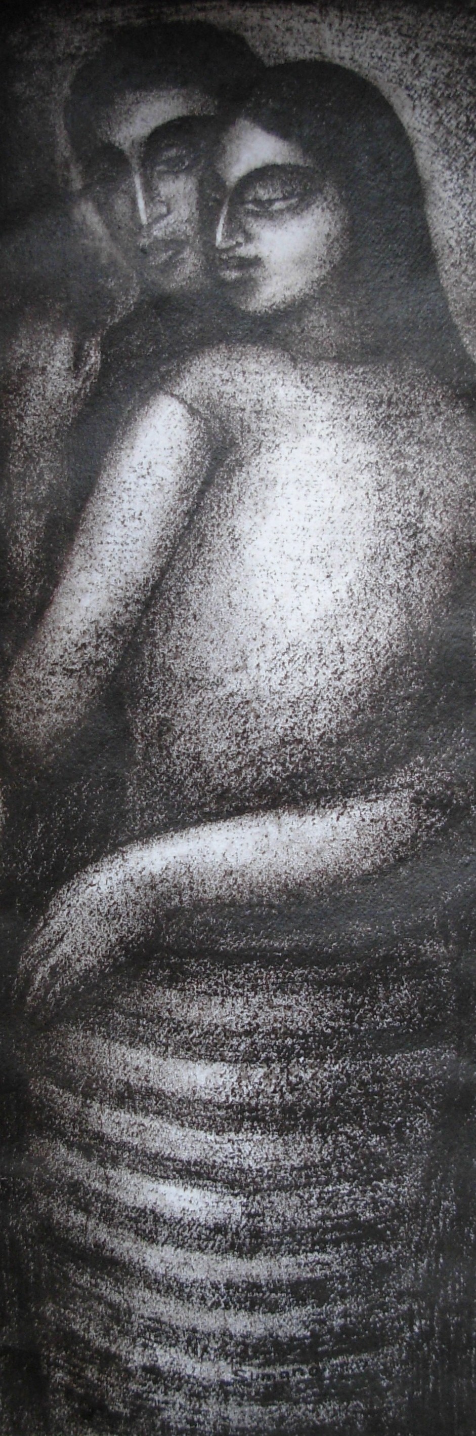 Sumana Dey - Black & White Paintings