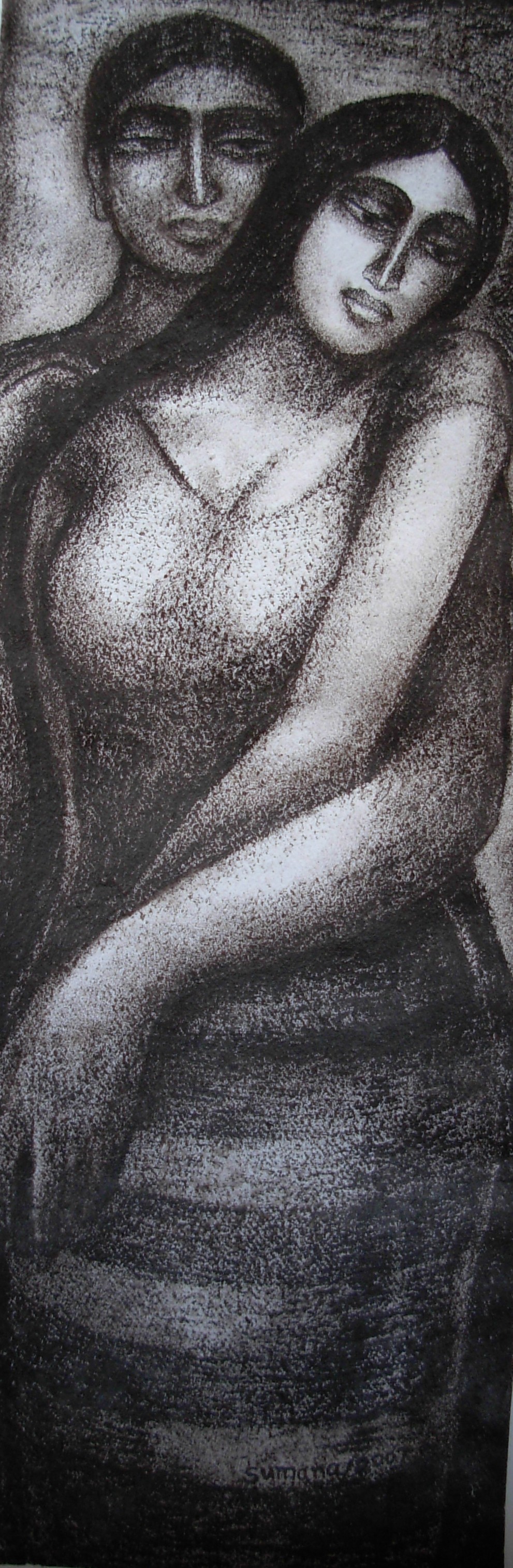 Sumana Dey - Black & White Paintings