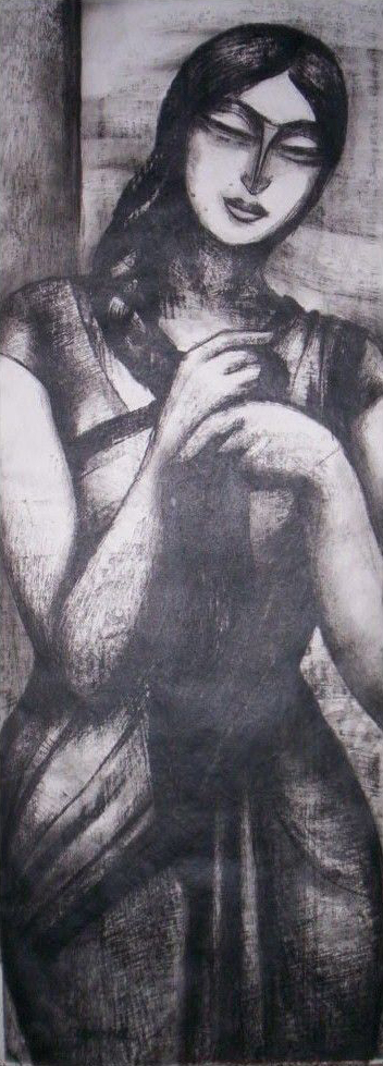 Sumana Dey - Black & White Paintings