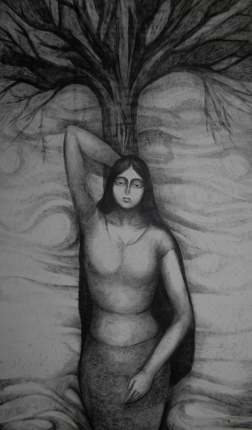 Sumana Dey - Black & White Paintings