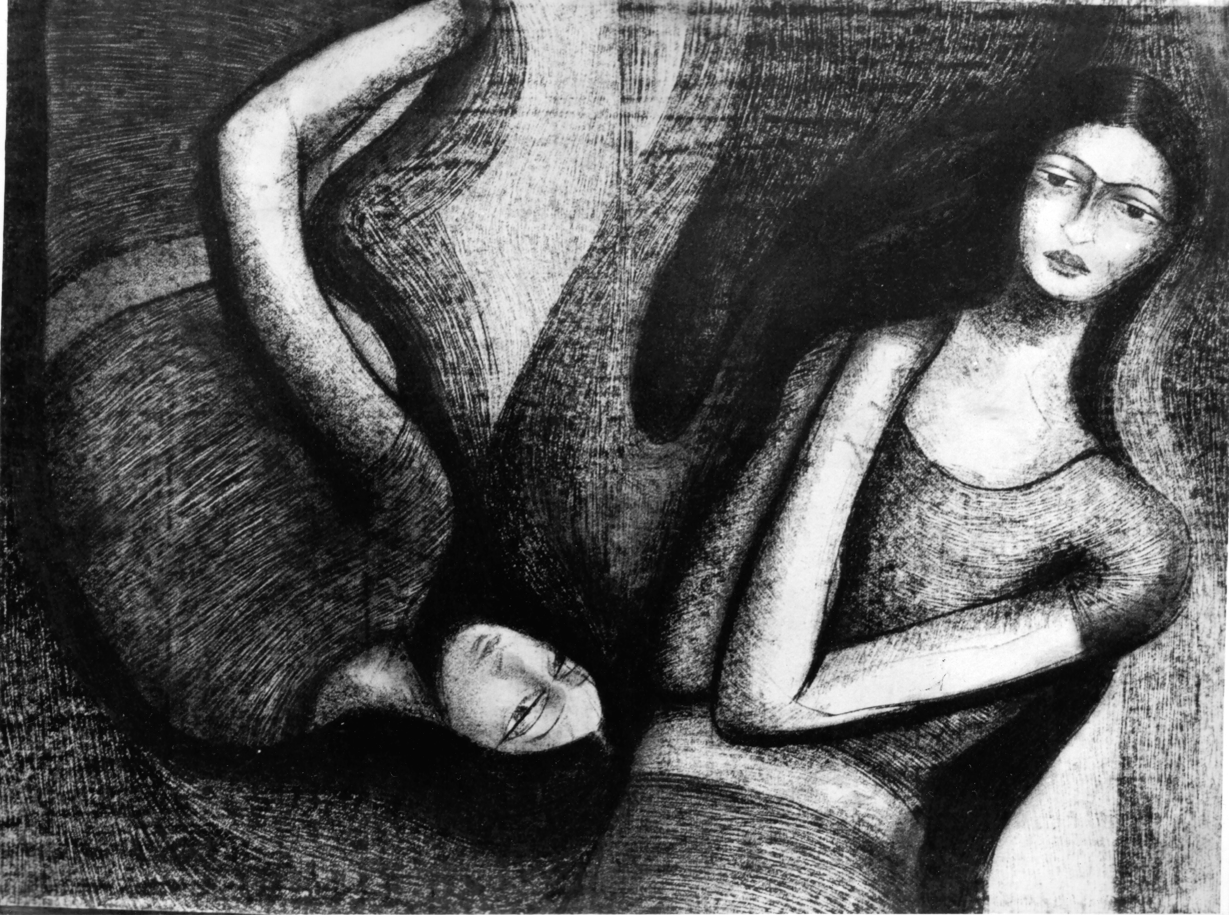 Sumana Dey - Black & White Paintings