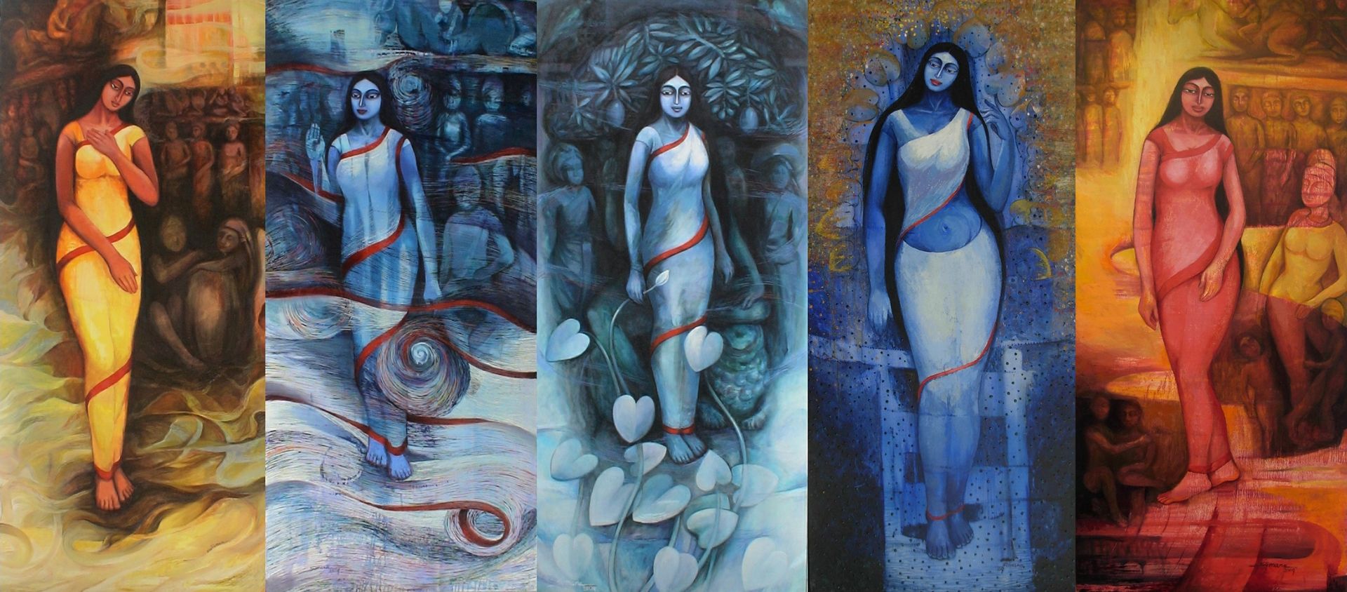 Sumana Dey - Coloured Paintings