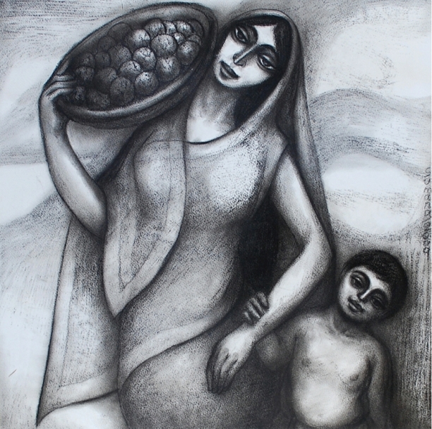 Sumana Dey - Black & White Paintings