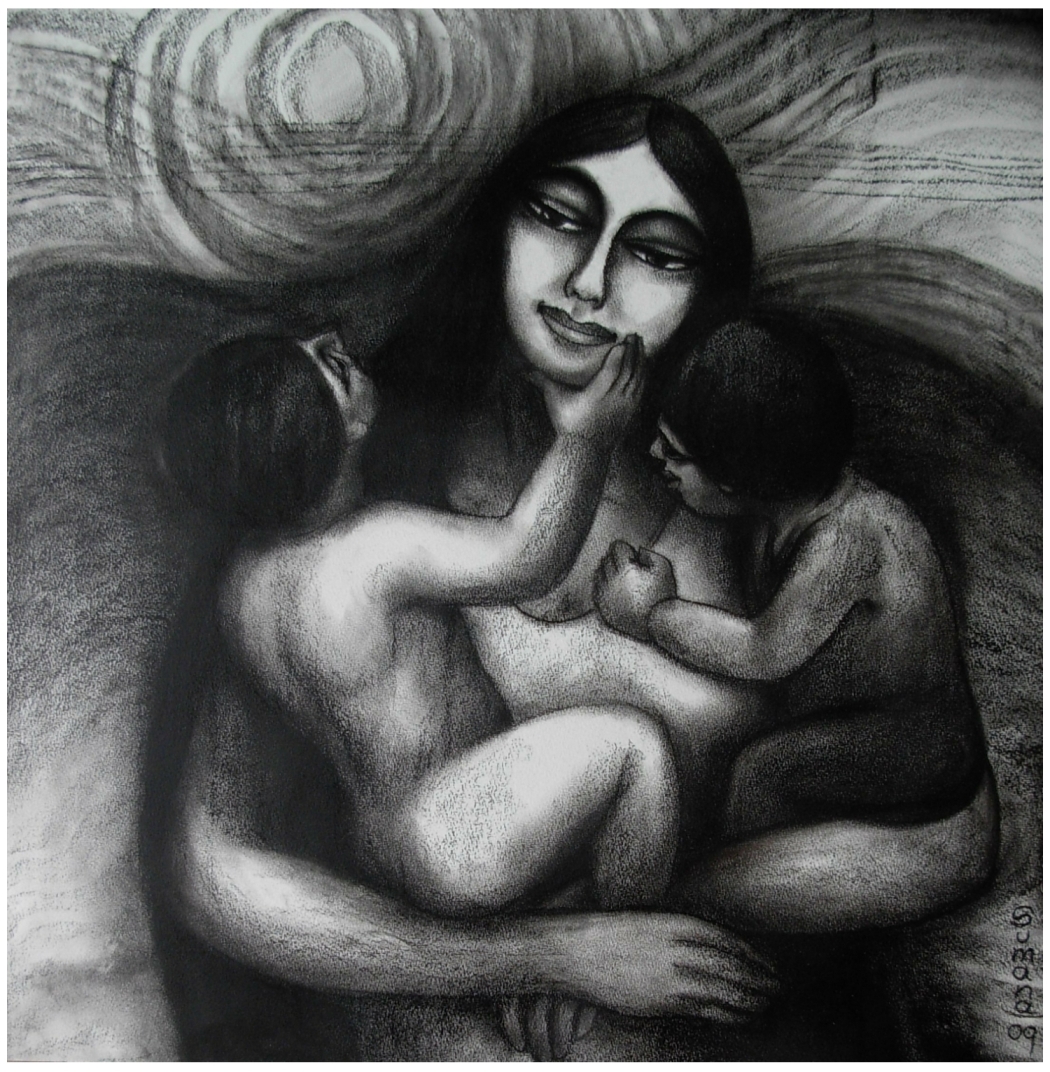 Sumana Dey - Black & White Paintings