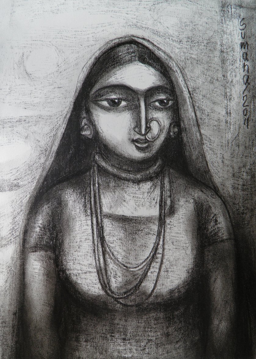 Sumana Dey - Black & White Paintings