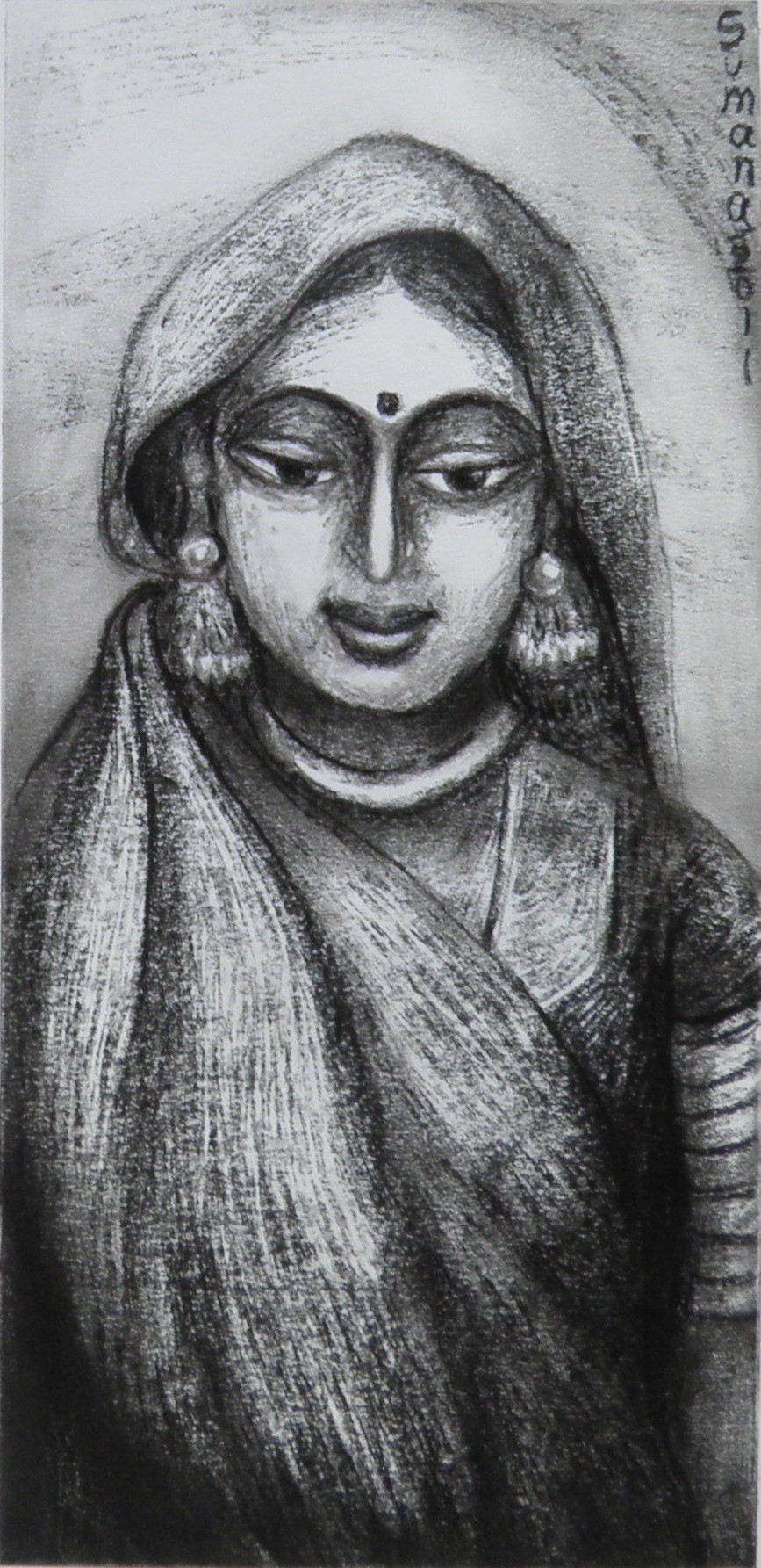 Sumana Dey - Black & White Paintings