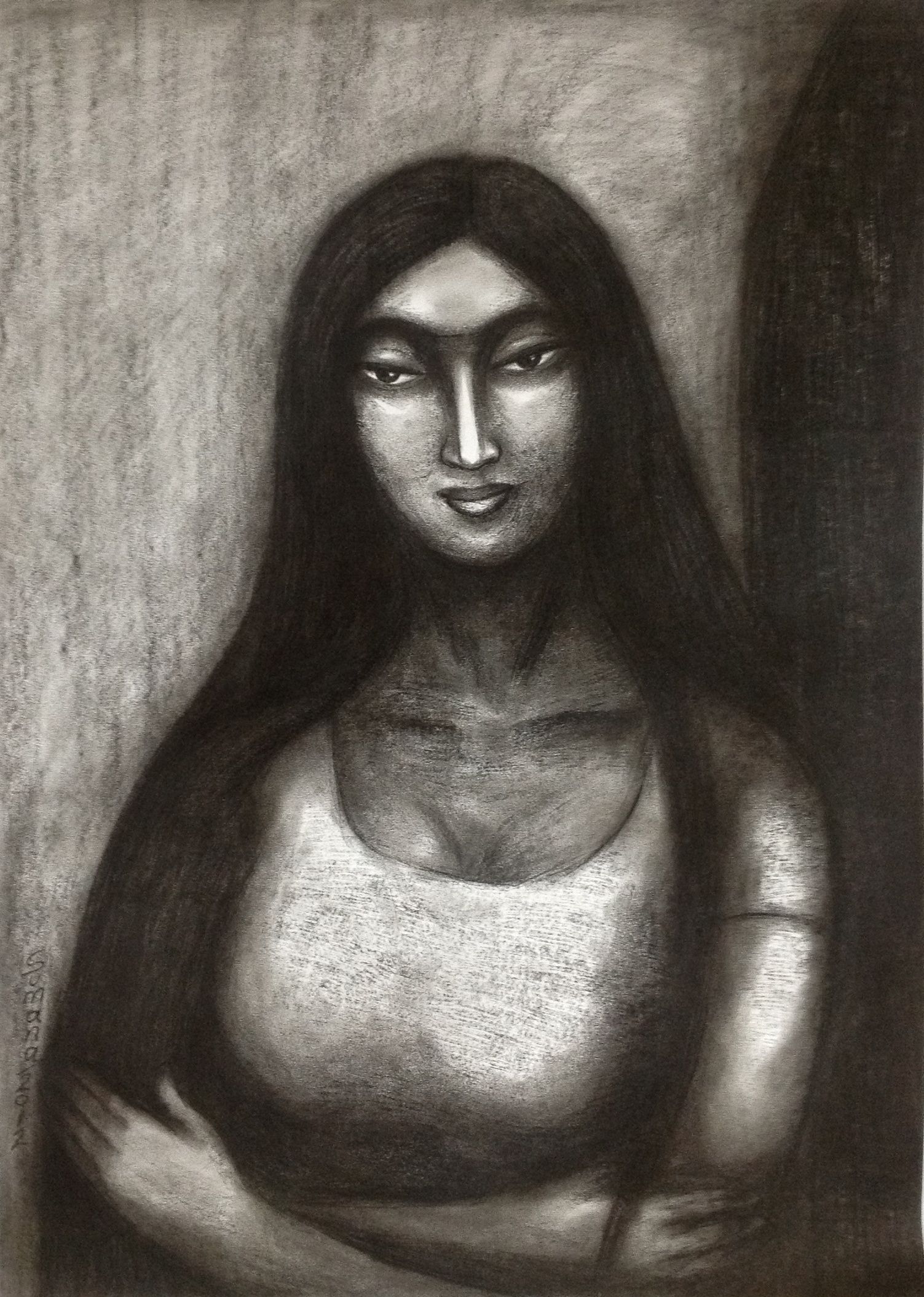 Sumana Dey - Black & White Paintings