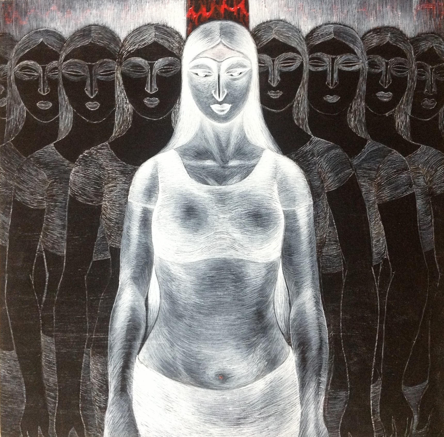 Sumana Dey - Black & White Paintings